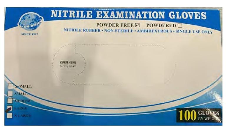 Guantes De Nitrilo Sin Polvo Talla Xl Caja -100U-