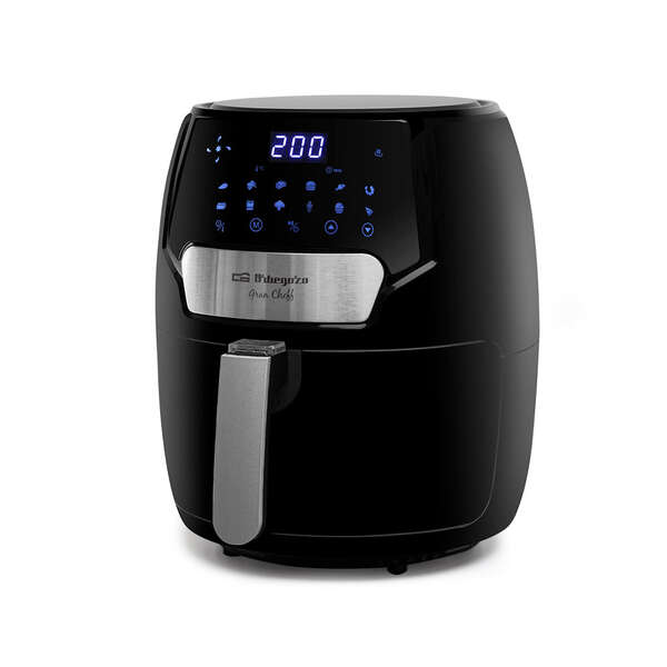 Orbegozo Fdr 65 Freidora Sin Aceite Saludable - Capacidad 4L - Potencia 1300-1500W - 12 Programas Preconfigurados - Pantalla Led Tactil - Sistema De Proteccion Contra Sobrecalentamiento