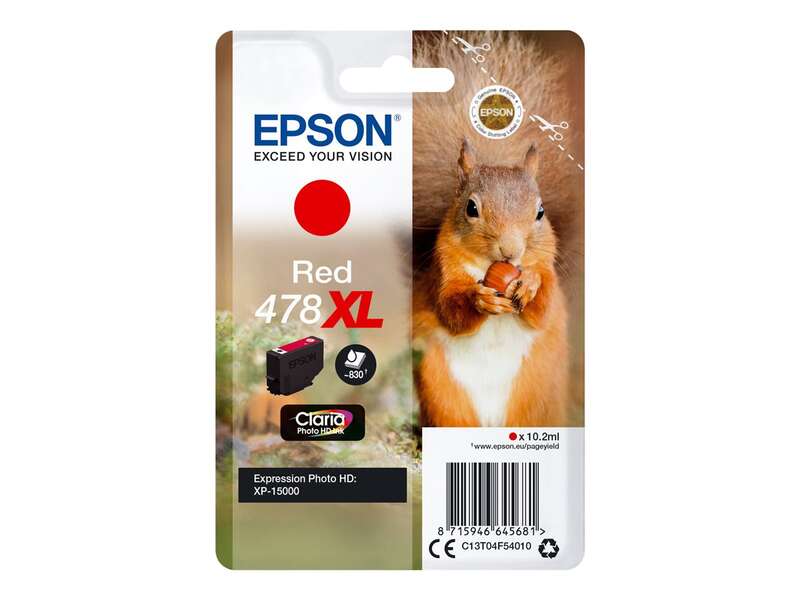 Epson 478Xl Rojo Cartucho De Tinta Original - C13T04F54010