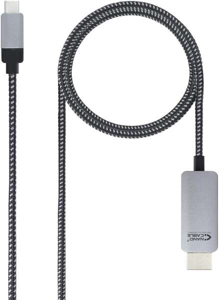 Nanocable Cable Conversor Usb-C Macho A Hdmi Macho 1.80M - Color Negro/Plata