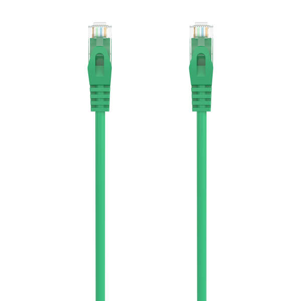 Aisens Cable De Red Latiguillo Rj45 Lszh Cat.6A 500 Mhz Utp Awg24 - 0.3M - Libre De Halogenos - 10 Gigabit/S - Color Verde