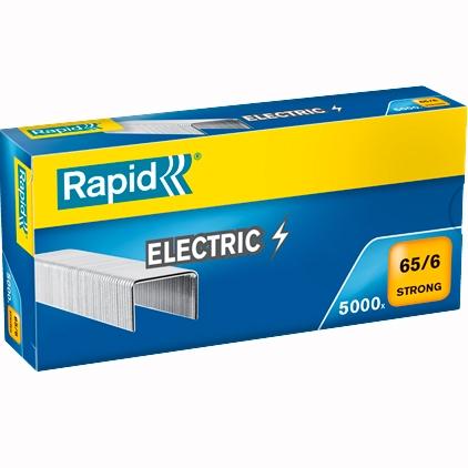 Rapid Grapas Strong Electric 65/6 Galvanizadas Caja De 5000