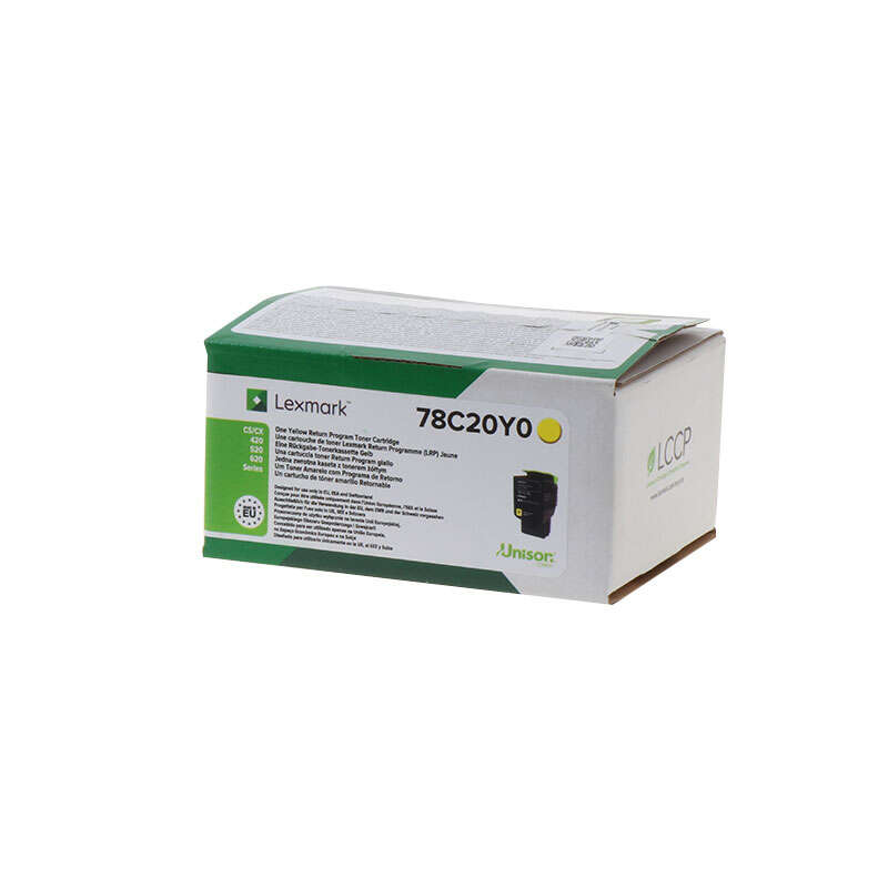 Lexmark Cs421/Cs521/Cs622/Cx421/Cx522/Cx622/Cx625 Amarillo Cartucho De Toner Original - 78C20Y0