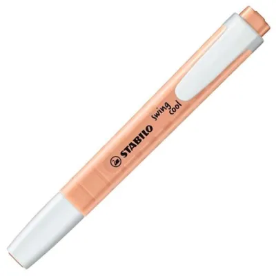 Stabilo Marcador Fluorescente Swing Cool Pastel Melocotón Caja 10 Ud
