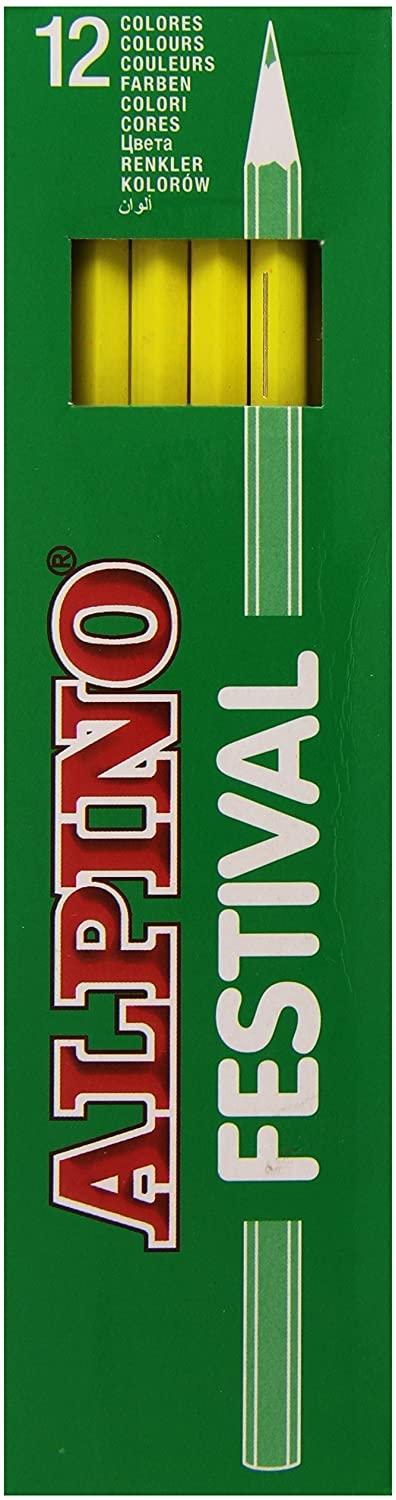 Alpino Lápices De Colores Festival Amarillo Caja 12 Ud