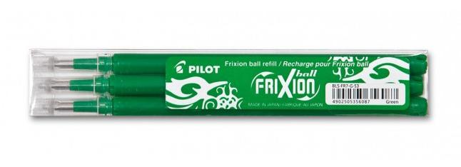 Pilot Recambio Bolígrafo Frixion 0.7 Verde Pack 3 Ud