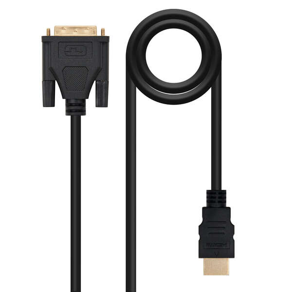 Nanocable Cable Dvi 18+5 Macho A Hdmi Macho 3M - Color Negro
