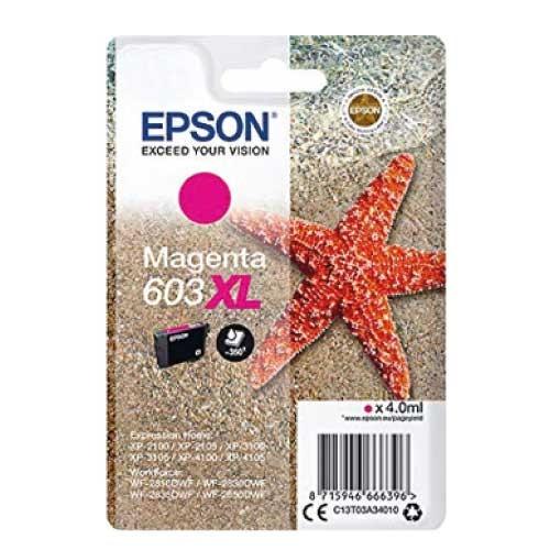 Epson Tinta Magenta Xp-2100, 3100, 4100 / Wf-2830Dwf, 2850Dwf - 603 Xl