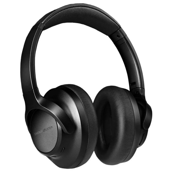 Energy Sistem Silent Anc Auriculares Con Microfono Bluetooth 5.3 - Diadema Ajustable - Autonomia Hasta 100H - Control De Reproduccion Y Volumen - Color Negro