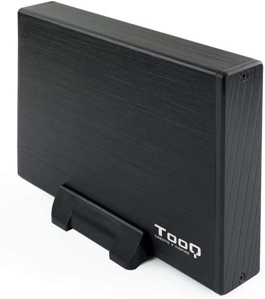 Tooq Carcasa Externa Hdd 3.5" Sata Usb 3.0 Con Soporte - Color Negro
