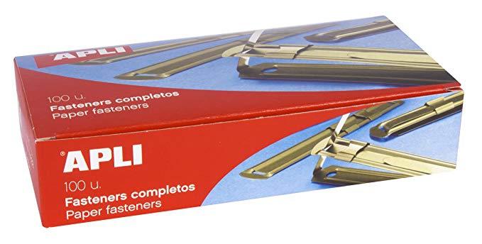 Apli Fasteners Metálicos Completo Dorado - 100Ud-