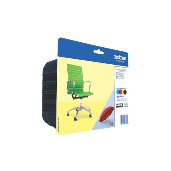 Brother Lc229Xl/Lc225Xl Pack De 4 Cartuchos De Tinta Originales - Lc229Xlvalbp