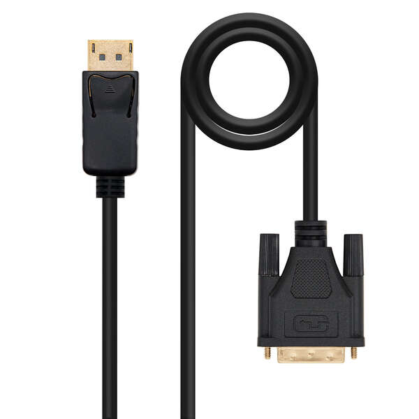 Nanocable Cable Conversor Displayport Macho A Dvi Macho 2M - Color Negro