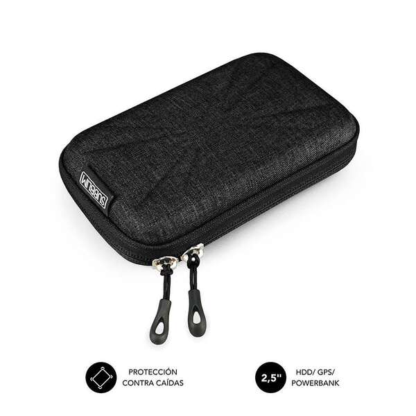 Subblim Funda Hdd Compacta Y Ligera - Proteccion Optima Contra Golpes - Diseño Elegante Y Moderno - Interior Acolchado Y Suave - Color Negro