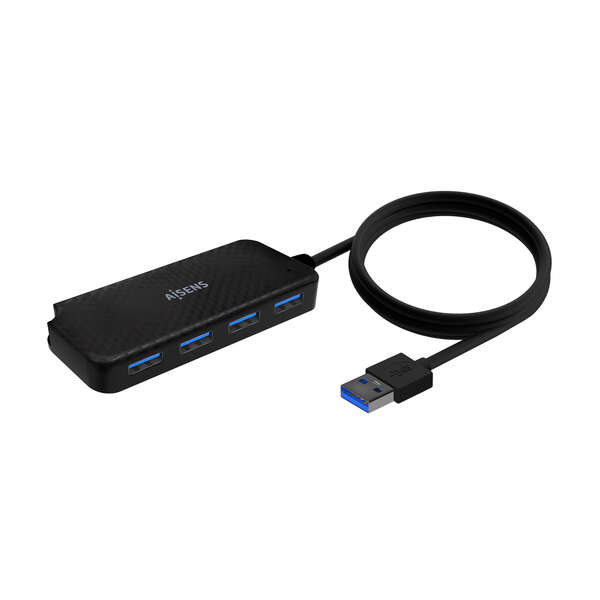 Aisens Hub Usb 3.0 - Tipo A/M-4X Tipo A/H - 60Cm - Color Negro
