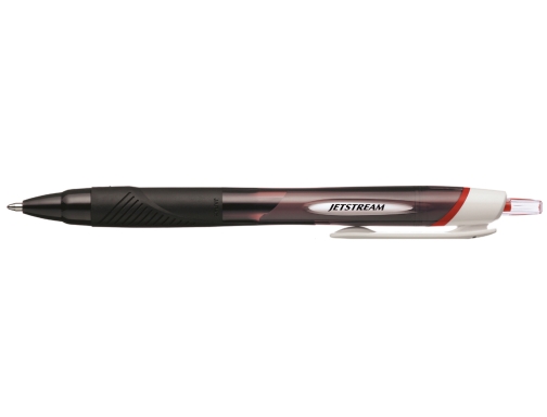 Uni-Ball Jetstream Sport Sxn-150E Boligrafo Retractil - Punta De Bola 1Mm - Tinta Pigmentada Resistente Al Agua Y Luz - Secado Instantaneo - Color Rojo