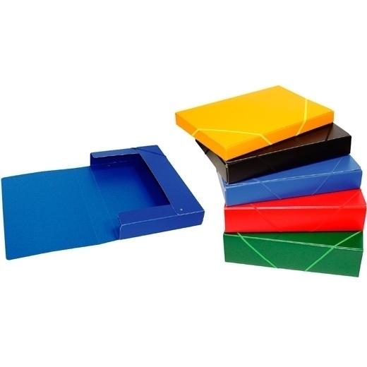 Mariola Caja Proyecto Armada Cierre C/Goma Lomo Fijo 5Cm Cartón Gofrado S/Mallorca Azul