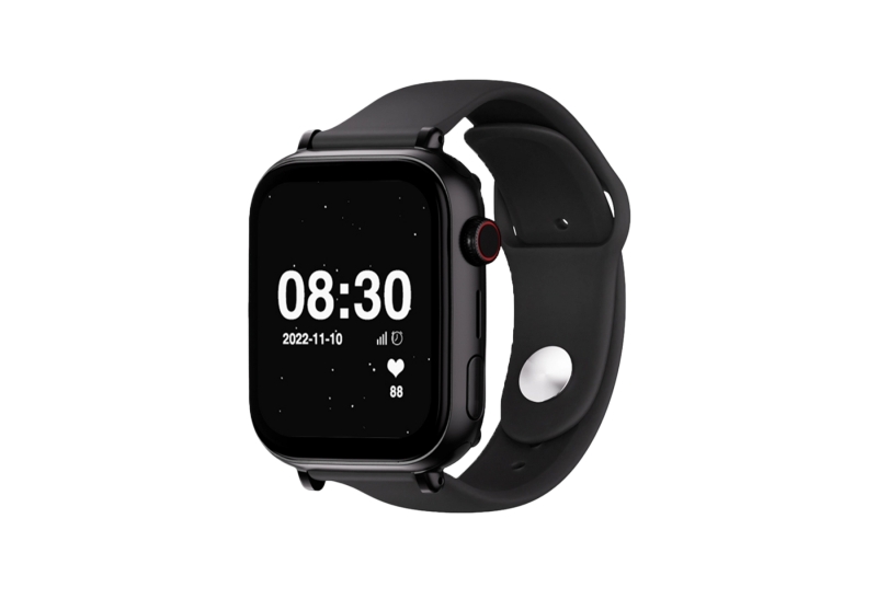 Savefamily Reloj Inteligente Smartwatch Infantil Savewatch Plus Con Gps Y Llamada - Ip67 - Boton Sos - Carcasa Negra - Correa Silicona Negra