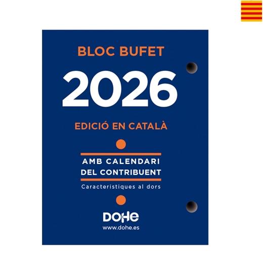 Dohe Bloque Bufete Anual 8.5X11Cm Catalán 2026