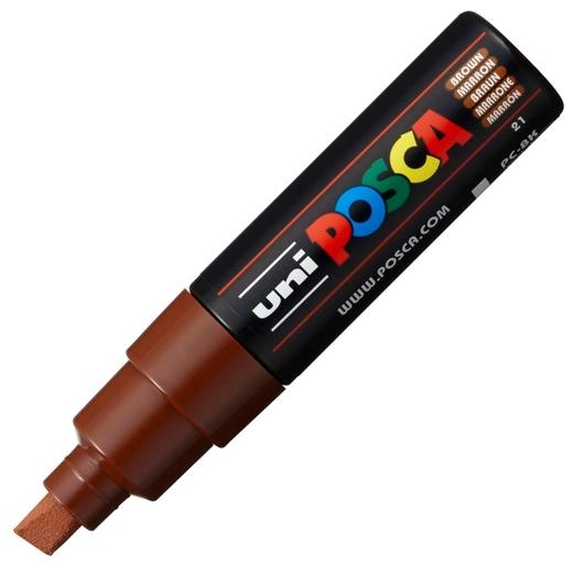 Posca Marcador  Pc-8K No Permanente Punta Biselada 8.0Mm Marrón