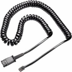 Hp Poly Cable Rizado Negro Para Teléfonos Fijos - U10P-S