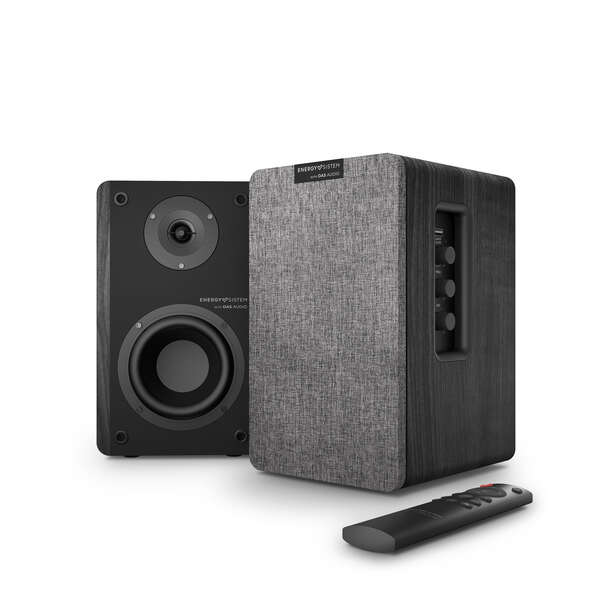 Energy Sistem Studio Monitor 4 Hi Fi Altavoces Activos De Estanteria - Entrada Doble Rca - Color Negro