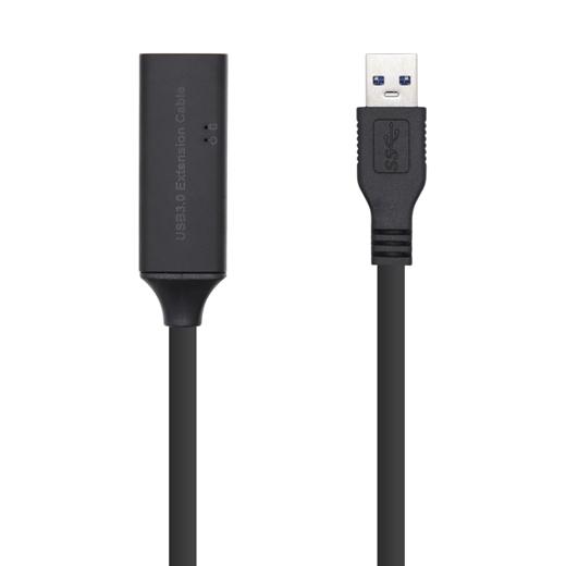 Aisens Cable Extensión Usb 3.0 Prolongador Con Amplificador, Tipo A Macho A Tipo A Hembra, 10 Metros