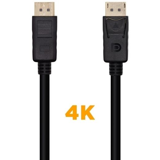Aisens Cable Displayport V1.2 4K@60Hz Dp/M - Dp/M Negro 0,5M