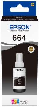 Epson T6641 Negro Botella De Tinta Original - C13T664140