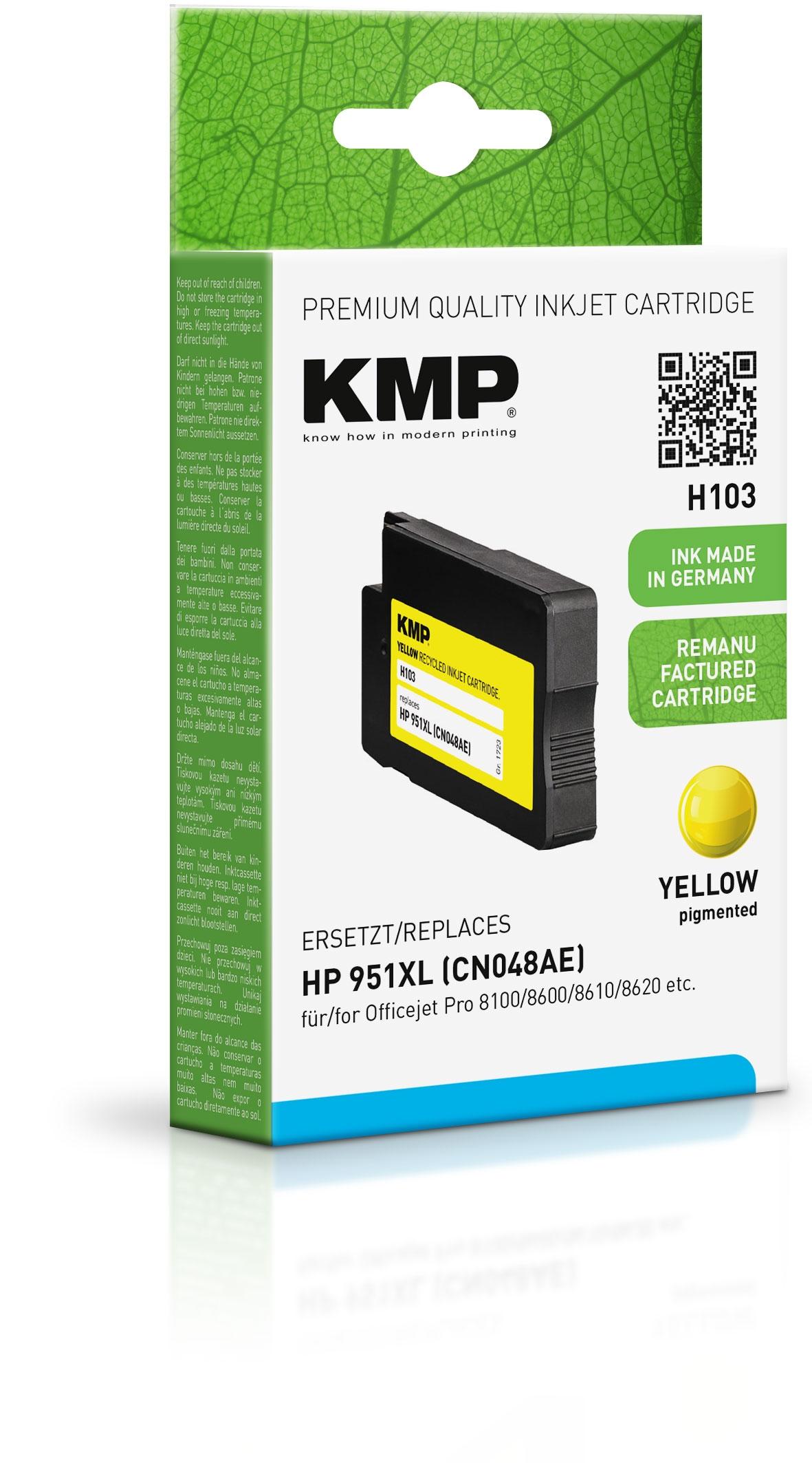 Tinta Kmp Amarillo Officejet Pro 8100 8600 - Nº 951 Xl