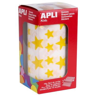 Apli Gomets Estrella 12,5Mm Y 19,5Mm Rollo Amarillo