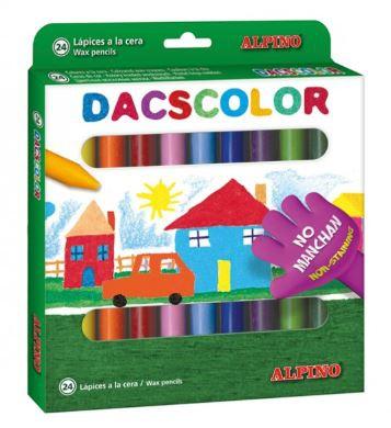 Dacs Dacscolor Ceras 80Mm Semiblandas No Manchan Surtidos -Estuche De 24U-