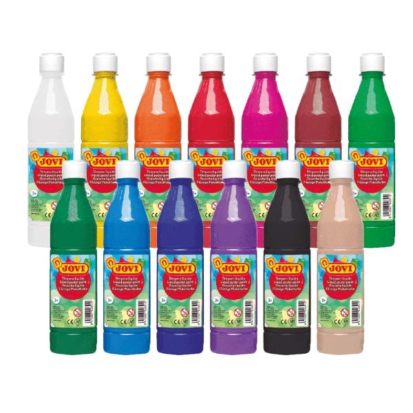 Jovi Témpera Líquida School Amarillo Botella De 500Ml