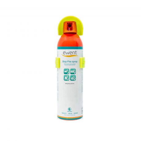 Ewent Spray Extintor Para Pequeños Fuegos - Ideal Para Automoviles, Camiones, Autocaravanas Etc... - Certificado A, B, C Y E