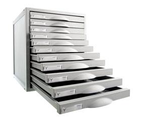 Archivo 2000 Módulo Archisystem De 11 Cajones 356X316X362 Mm Gris