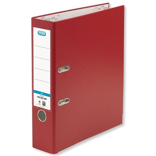 Elba Archivador Palanca A4 Cartón Forrado Pp Lomo Ancho Rado Rojo