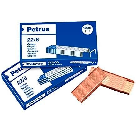 Petrus Grapas 22/6 Cobreadas -Caja De 1000-