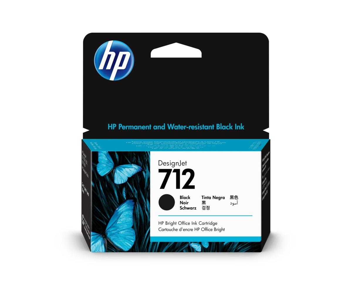 Hp Tinta Negro Designjet T200 / T600- Nº 712