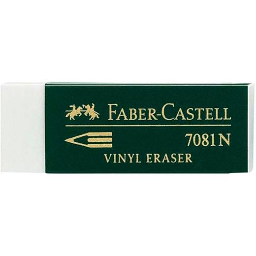 Faber Castell Goma De Borrar 7081 N Blanco -En Blister De 2