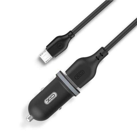 Xo Tz08 Pack Cargador De Coche + Cable Usb-A A Microusb - 2 Puertos Usb