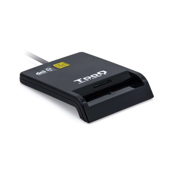Tooq Lector De Tarjetas Inteligentes Dnie Sim Usb-C - Color Negro