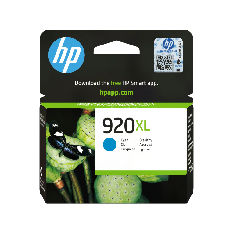 Hp Cartucho De Tinta Original 920Xl De Alta Capacidad Cian