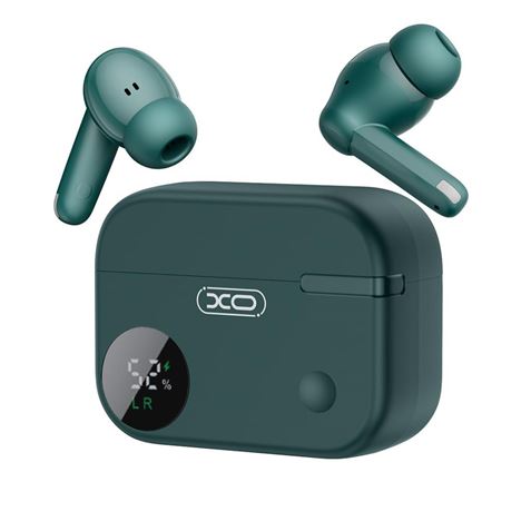 Xo G34 Auriculares Bluetooth 5.4 - Tws - Cancelacion De Ruido Enc+Anc - Caja Con Display Lcd - Color Verde