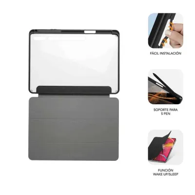 Subblim Funda Exclusiva Para Samsung Galaxy Tab S9+/S9 Fe+ 12,4” - Proteccion Total - Diseño Moderno - Material Resistente - Facil Instalacion - Angulos De Vision - Acceso A Funciones - Ultraligera - Interior Aterciopelado - Transporte Seguro - Ajuste