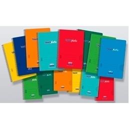 Zorrilla Cuaderno Espiral Tauroplastic 80H Cuarto 90Gr Pauta 3.5 T/ Pp Colores Surtidos