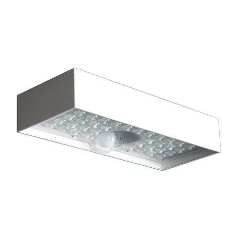 Elbat Lampara Solar Led - 230X97X42.7Mm - 6W, 900 Lumenes - Luz Blanca 4000K - Sensor De Movimiento - Color Negro