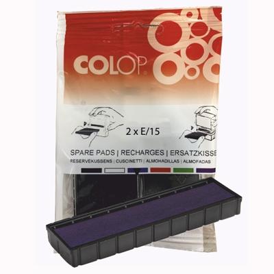 Colop Almohadilla E/15 Azul Blister -2U-