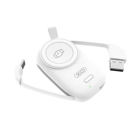 Xo Cargador Magnetico Portatil - 1200Mah - Carga Inalambrica 3W - Tipo C Y Usb 5V/2A - Facil Transporte - Carga Rapida - Resistente - Estabilidad Y Proteccion - Compatible Con Multiples Dispositivos - Color Blanco