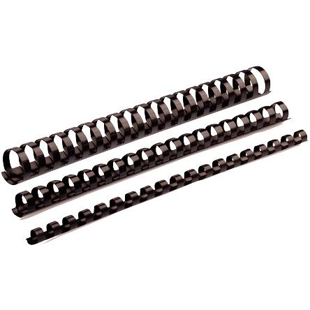 Fellowes Canutillo 14Mm Plástico Negrp Pack 100 Ud