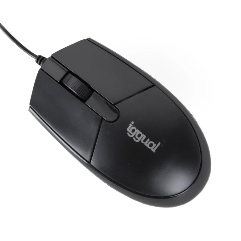 Iggual Ratón Óptico Com-Basic3-800Dpi Negro